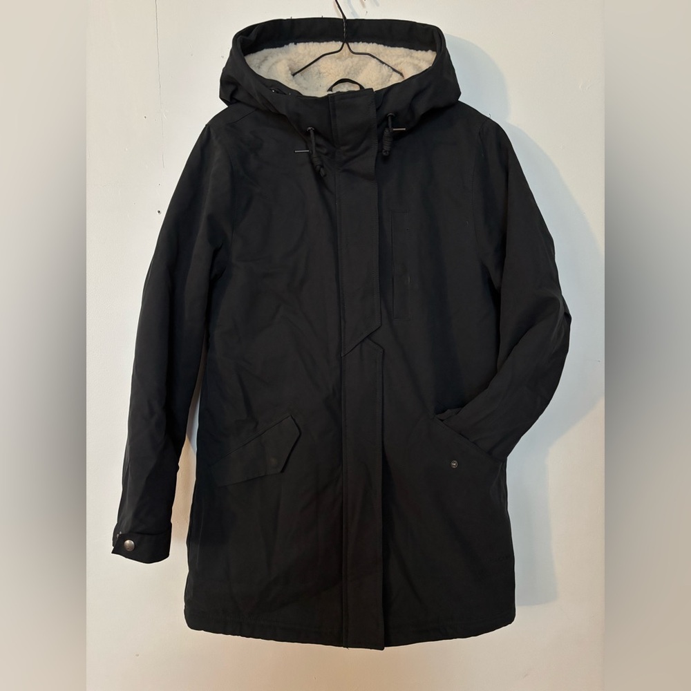 VOLCOM Women’s Black Hooded Jacket (Winter coat)